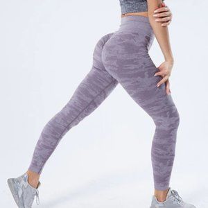 CAMOUFLAGE HIGH ELASTIC PUSH UP LEGGINGS